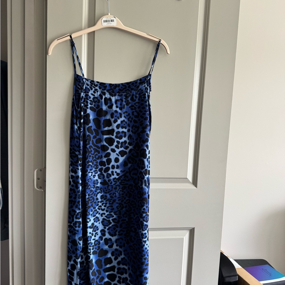 Nightcap Blue Leopard Print Dress